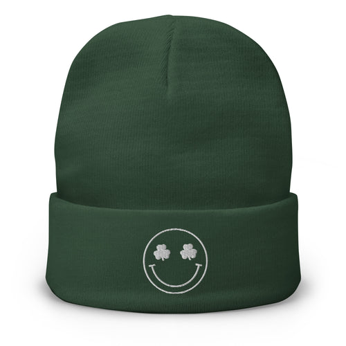 Beanie St. Patrick's Smiley Embroidered