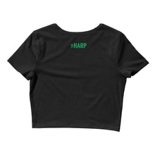 Load image into Gallery viewer, Harp St. Patrick&#39;s Day Smiley Crop Tee