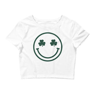 Six String St. Patrick's Day Smiley Crop White