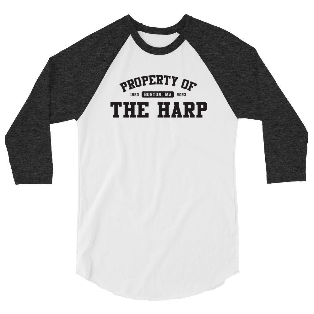 Harp 30th 3/4 sleeve raglan shirt