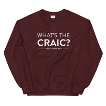 Load image into Gallery viewer, Sólás What&#39;s The Craic? Crewneck